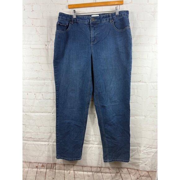 Just My Size Jeans Womens Plus Size 18W Average Blue High Rise Straight Leg - Picture 1 of 4